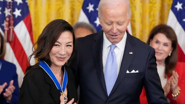 President Biden Presents Medal of Freedom to Judy Shepard, Michelle Yeoh, Nancy Pelosi, More