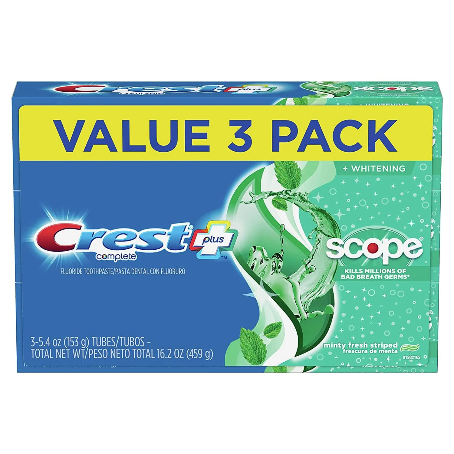 Crest + Scope Complete Whitening Toothpaste